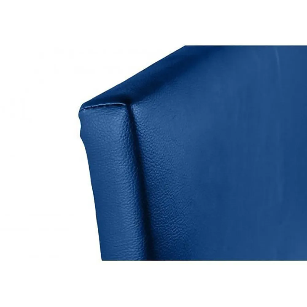 Eccox Tête de lit - - Cala - Similicuir bleu - 130 cm - Rembourrage en mousse HR* Tête De Lit