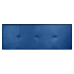 Eccox Tête de lit - - Cala - Similicuir bleu - 130 cm - Rembourrage en mousse HR* Tête De Lit