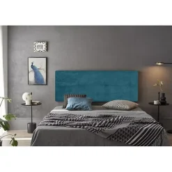 Tête de lit - - Cala - Tissu bleu - 170 cm - Rembourrage en mousse HR>Eccox Clearance