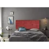 Tête de lit - - Dalia - Tissu Aqualine - Rouge - 190 cm - Rembourrée>Eccox