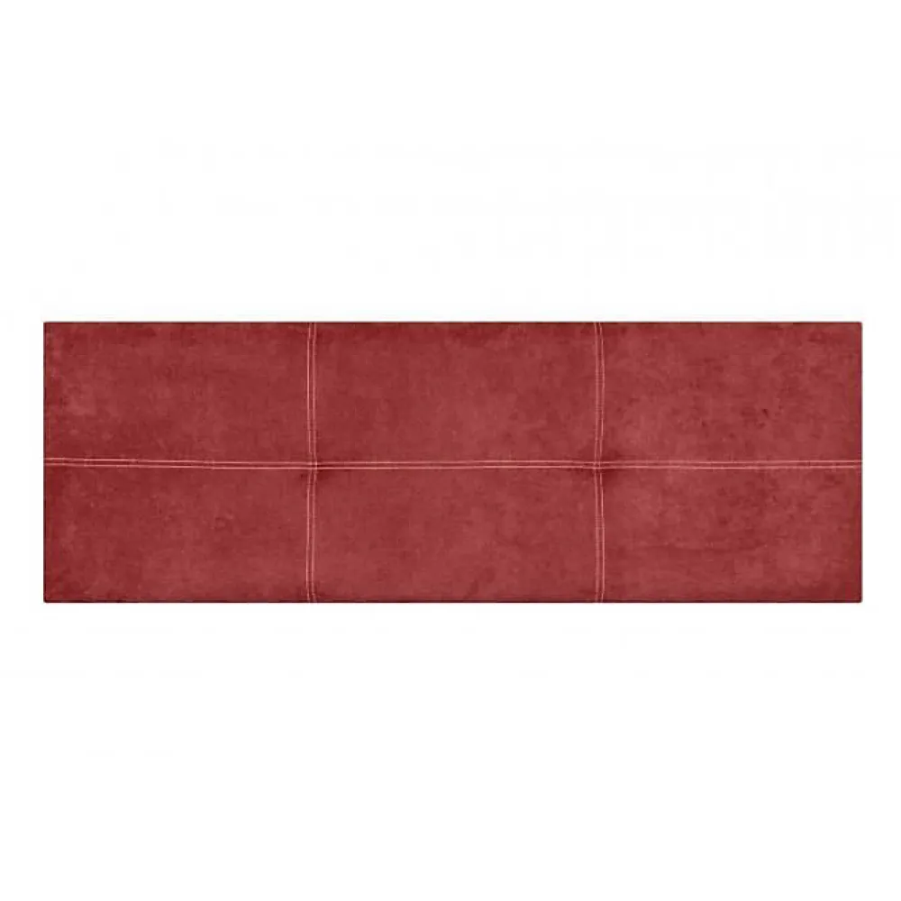 Tête de lit - - Dalia - Tissu Aqualine - Rouge - 190 cm - Rembourrée>Eccox