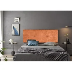 Tête de lit - - Dalia - Tissu Aqualine - Orange - 145 cm - Rembourrée>Eccox Clearance