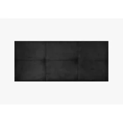 Eccox Tête de lit - - Dalia - Tissu Aqualine Noir - 160 cm - Rembourrée - Design contemporain* Tête De Lit