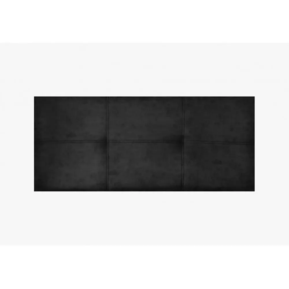 Eccox Tête de lit - - Dalia - Tissu Aqualine Noir - 160 cm - Rembourrée - Design contemporain* Tête De Lit