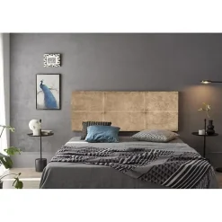 Eccox Tête de lit - - Dalia - Tissu anti-taches Aqualine - 100 cm - Marron* Tête De Lit