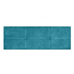 Tête de lit - - Dalia - Tissu Aqualine - Turquoise - 145 cm - Rembourrée><noscript><img width=