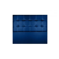 Eccox Tête de lit - - Iris - Similicuir bleu - 115 cm - Design contemporain* Tête De Lit