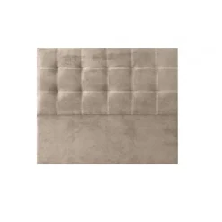 Tête de lit - - Iris - Tissu antitache - Beige - 160 cm - Design contemporain><noscript><img width=
