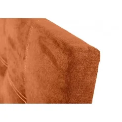 Tête de lit - - Iris Orange - Tissu antitache - 115 cm - Design contemporain><noscript><img width=