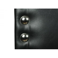 Tête de lit - - Lily - Similicuir noir - 120 cm de hauteur - Rembourrage en mousse HR>Eccox Clearance