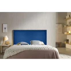 Eccox Tête de lit - - Lily - Similicuir bleu - 160 cm - Design moderne et élégant* Tête De Lit