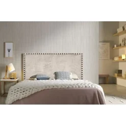 Tête de lit - - Lily - Tissu beige - Antitache - Fabrication espagnole>Eccox Sale