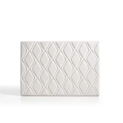 Tête de lit - - Rubi - Similicuir - 154x115x8 cm - Blanc cassé - Aquaclean>Eccox Best