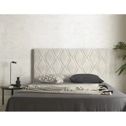 Tête de lit - - Rubi - Tissu Aquaclean - Gris - 110x110 cm>Eccox Hot