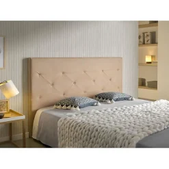 Eccox Tête de lit - - Zafiro - Tissu Aquaclean - 120 cm - Camel - Design contemporain* Tête De Lit