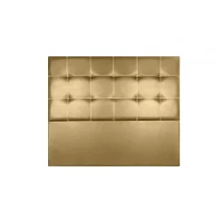 Eccox Tête de lit - Iris - Similicuir doré - 145 cm - Épaisseur 8 cm - Fabrication artisanale* Tête De Lit