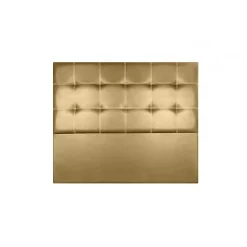 Tête de lit - Iris - Similicuir doré - 115 cm - Élégante - Fabriquée en Espagne><noscript><img width=