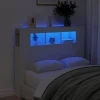 Vidaxl Tête de lit à LED blanc 120x18,5x103,5 cm bois d'ingénierie* Tête De Lit