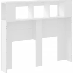 Vidaxl Tête de lit à LED blanc 120x18,5x103,5 cm bois d'ingénierie* Tête De Lit