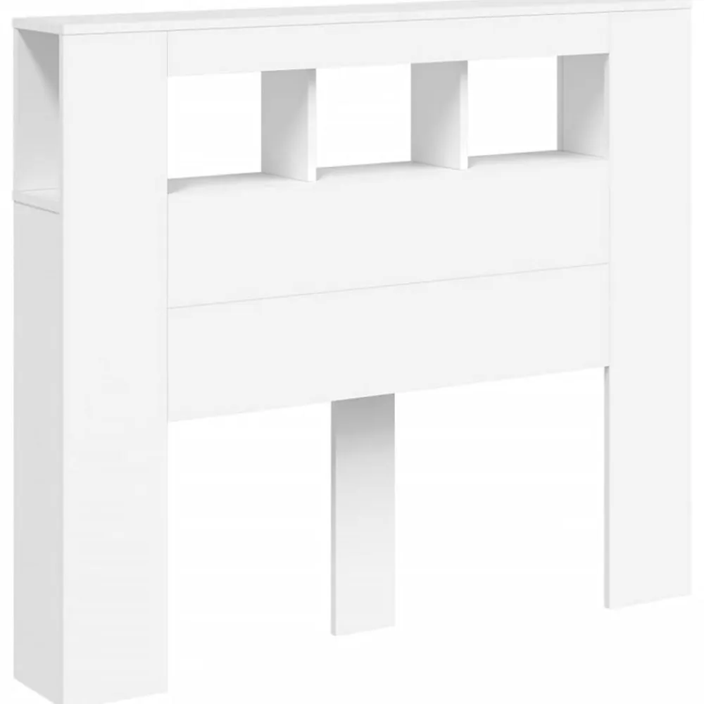 Vidaxl Tête de lit à LED blanc 120x18,5x103,5 cm bois d'ingénierie* Tête De Lit