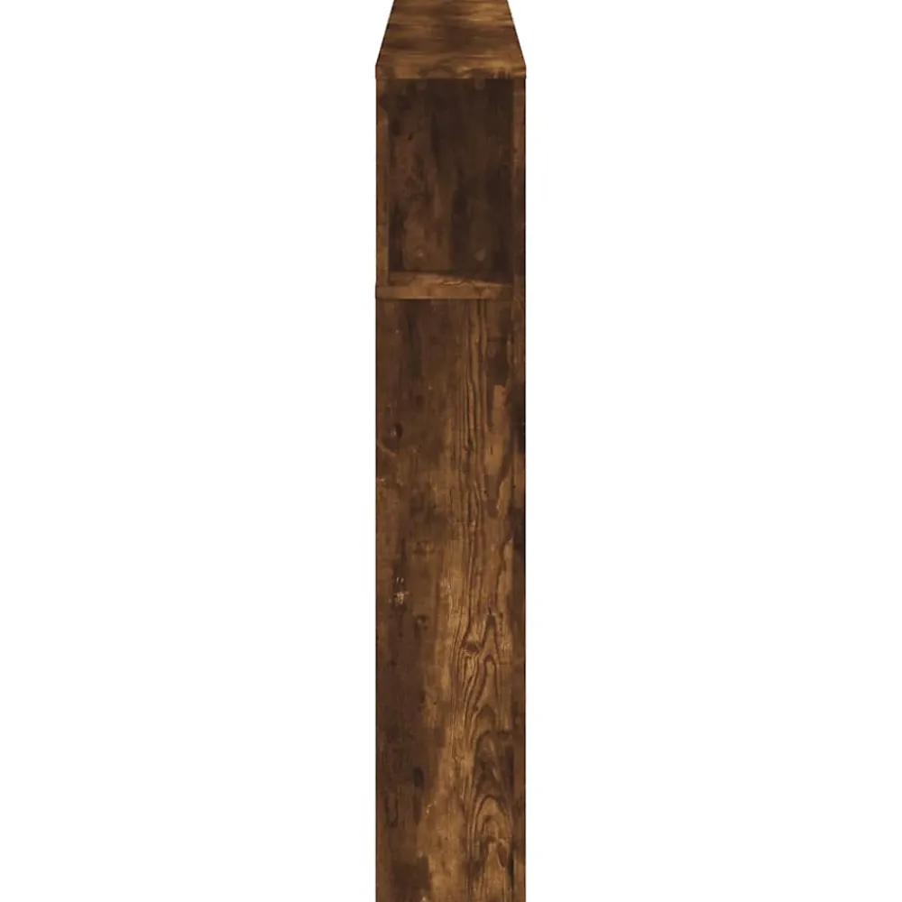 Vidaxl Tête de lit à LED chêne fumé 160x18,5x103,5cm bois d'ingénierie* Tête De Lit