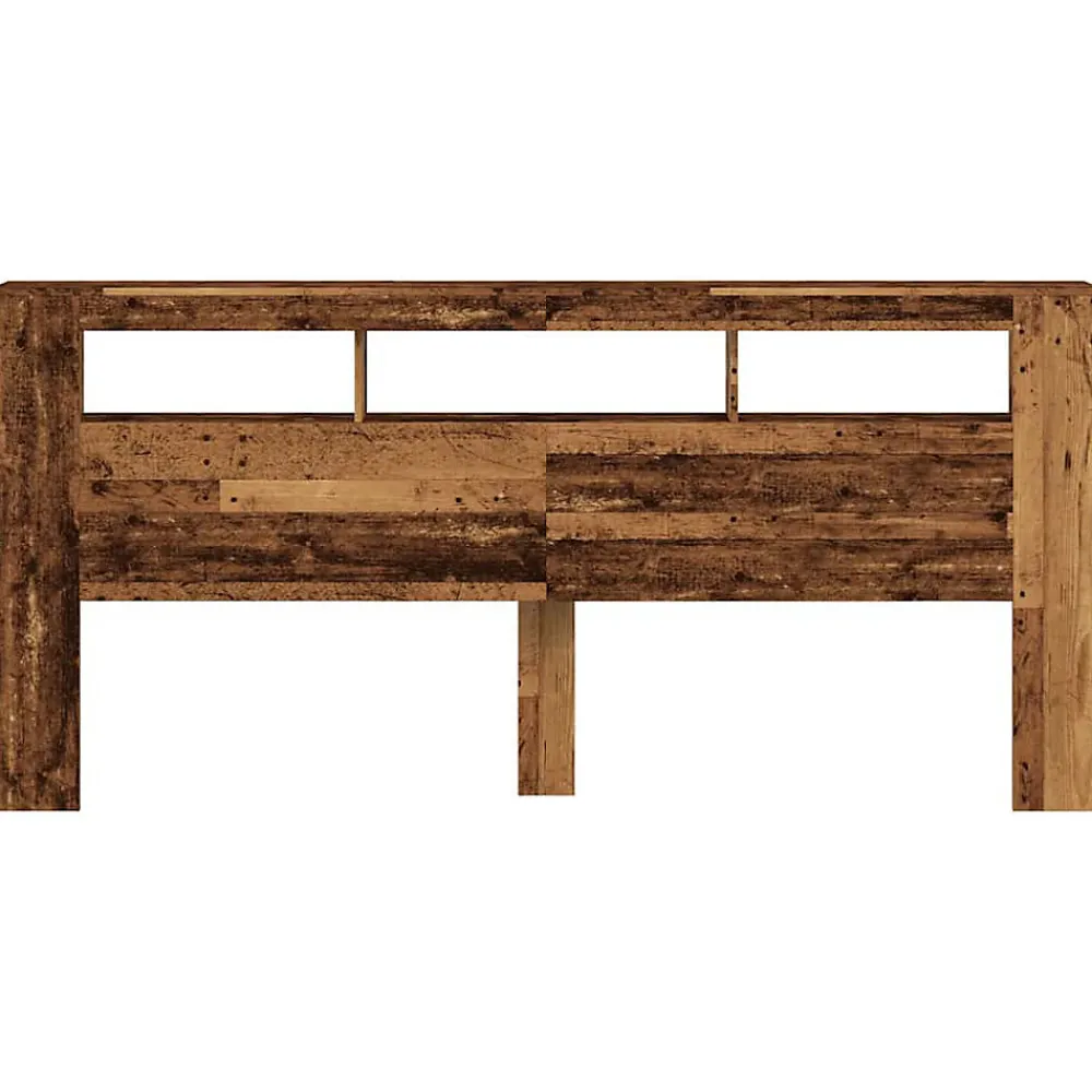 Tête de lit à LED vieux bois 220x18,5x103,5cm bois d'ingénierie>Vidaxl Clearance
