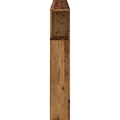 Tête de lit à LED vieux bois 220x18,5x103,5cm bois d'ingénierie><noscript><img width=