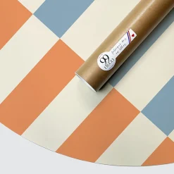 99Deco Tête de lit - Rythmo - intissé 225g/m² - pré-encollé - Orange - 110x180cm* Tête De Lit