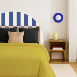 Tête de lit - Rythmo - intissé 225g/m² - pré-encollé - Bleu - 110x160cm>99Deco Hot