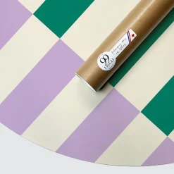 99Deco Tête de lit - Rythmo - intissé 225g/m² - pré-encollé - Violet - 110x160cm* Tête De Lit