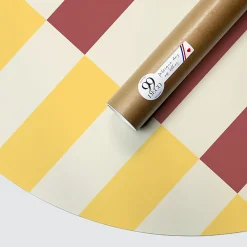 Tête de lit - Rythmo - intissé 225g/m² - pré-encollé - Rouge - 110x180cm><noscript><img width=