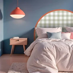 Tête de lit - Vichy - intissé 225g/m² - pré-encollé - Vert - 110x140cm>99Deco New