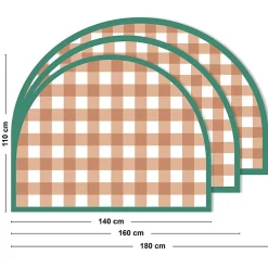 Tête de lit - Vichy - intissé 225g/m² - pré-encollé - Rouge - 110x160cm>99Deco New