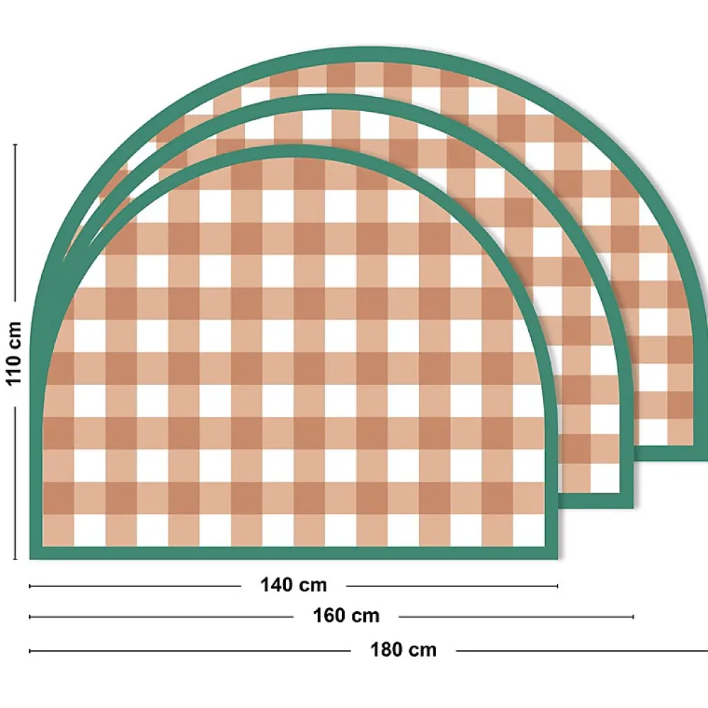 99Deco Tête de lit - Vichy - intissé 225g/m² - pré-encollé - Rouge - 110x180cm* Tête De Lit