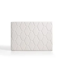 Eccox Tête de lit Agata en similicuir blanc pour lit 80 115x115x8.* Tête De Lit