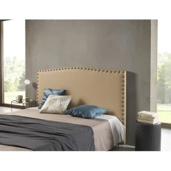 Eccox Tête de lit Ambar en similicuir camel pour lit 135 154x115x8.* Tête De Lit