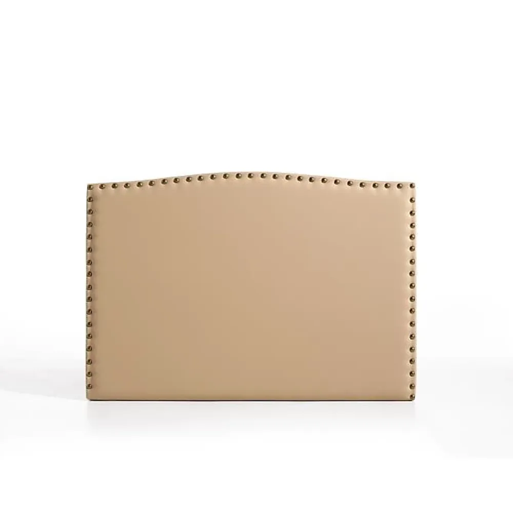Eccox Tête de lit Ambar en similicuir camel pour lit 135 154x115x8.* Tête De Lit