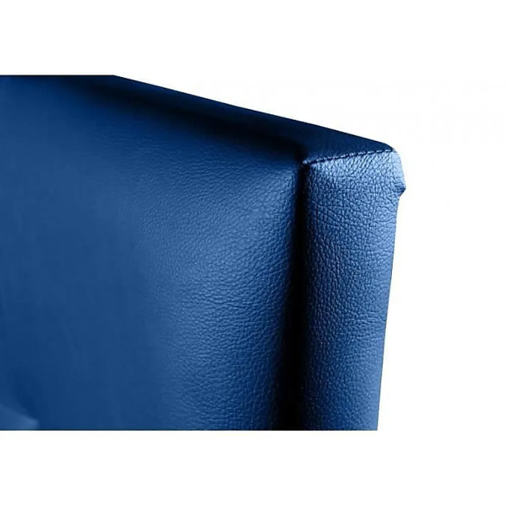 Tête de lit Aster en similicuir bleu 90>Eccox Discount