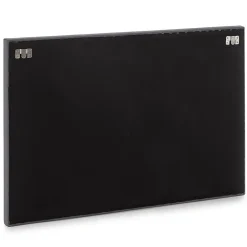 Tête de lit Aura recouverte de tissu Gris Foncé 90x60 cm><noscript><img width=