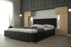 Tête de lit avec rangement Armoire - pont de lit PANAMA 3/21S/M5 chêne sonoma 282-322x159x35cm>Azura Home Design Discount