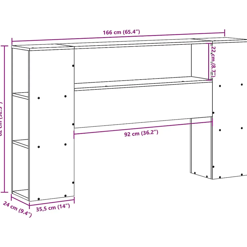 Vidaxl Tête de lit avec rangement blanc 160 cm bois massif de pin* Tête De Lit