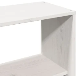 Tête de lit avec rangement blanc 140 cm bois massif de pin><noscript><img width=