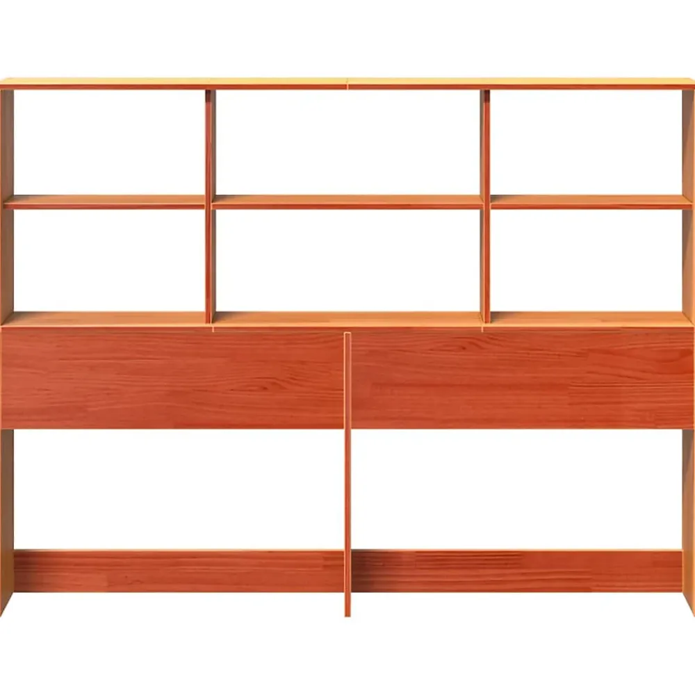 Vidaxl Tête de lit avec rangement cire marron 160cm bois massif de pin* Tête De Lit