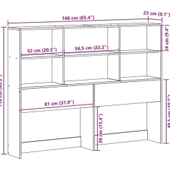 Vidaxl Tête de lit avec rangement cire marron 160cm bois massif de pin* Tête De Lit