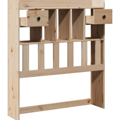 Tête de lit avec rangement 75 cm bois massif de pin><noscript><img width=