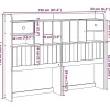 Vidaxl Tête de lit avec rangement blanc 150 cm bois massif de pin* Tête De Lit