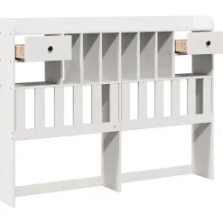 Vidaxl Tête de lit avec rangement blanc 150 cm bois massif de pin* Tête De Lit