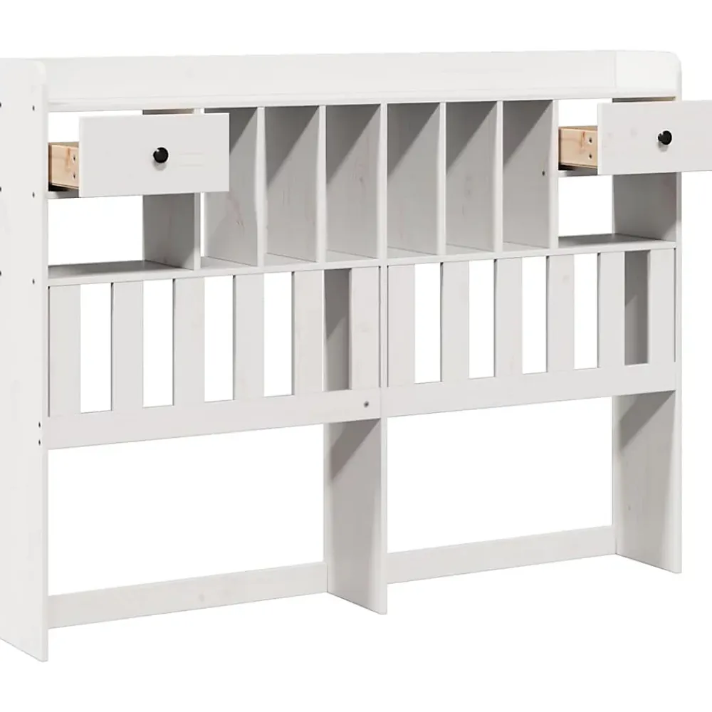 Vidaxl Tête de lit avec rangement blanc 150 cm bois massif de pin* Tête De Lit