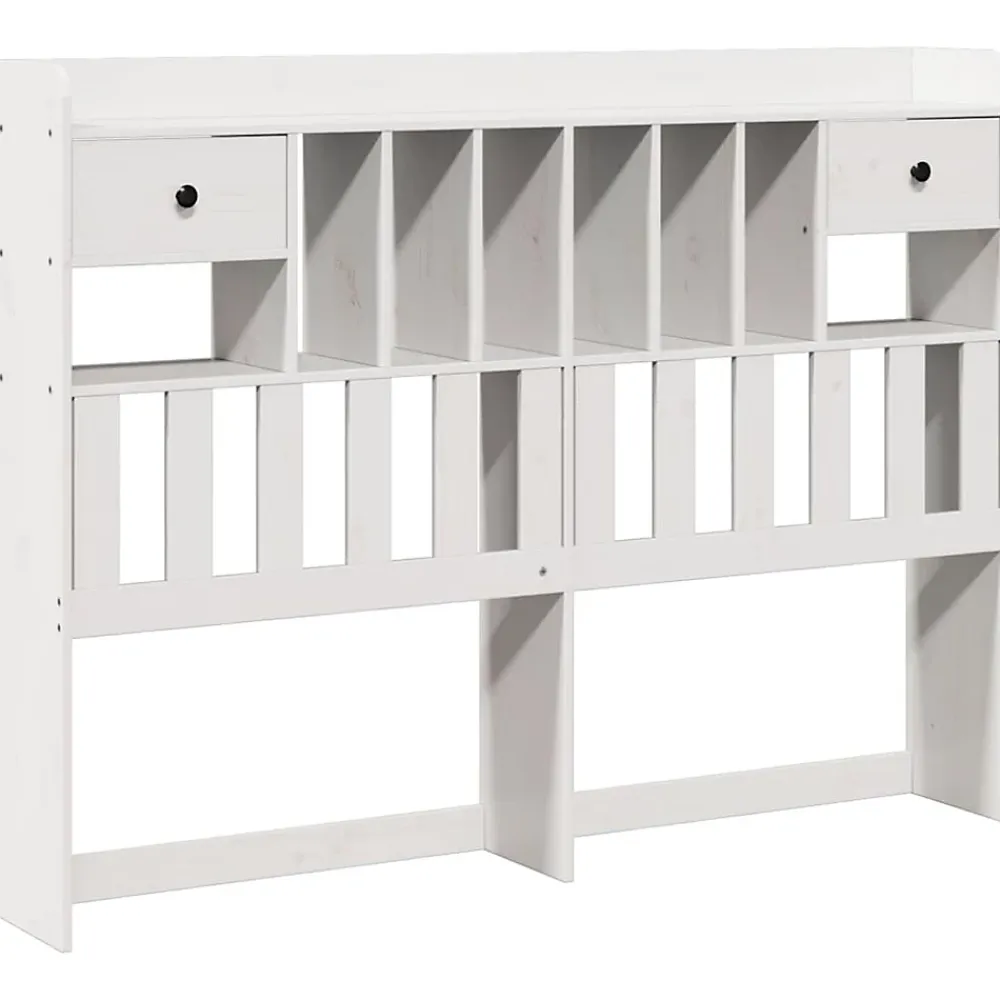 Vidaxl Tête de lit avec rangement blanc 150 cm bois massif de pin* Tête De Lit