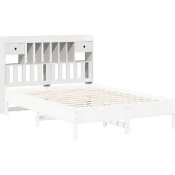 Vidaxl Tête de lit avec rangement blanc 150 cm bois massif de pin* Tête De Lit